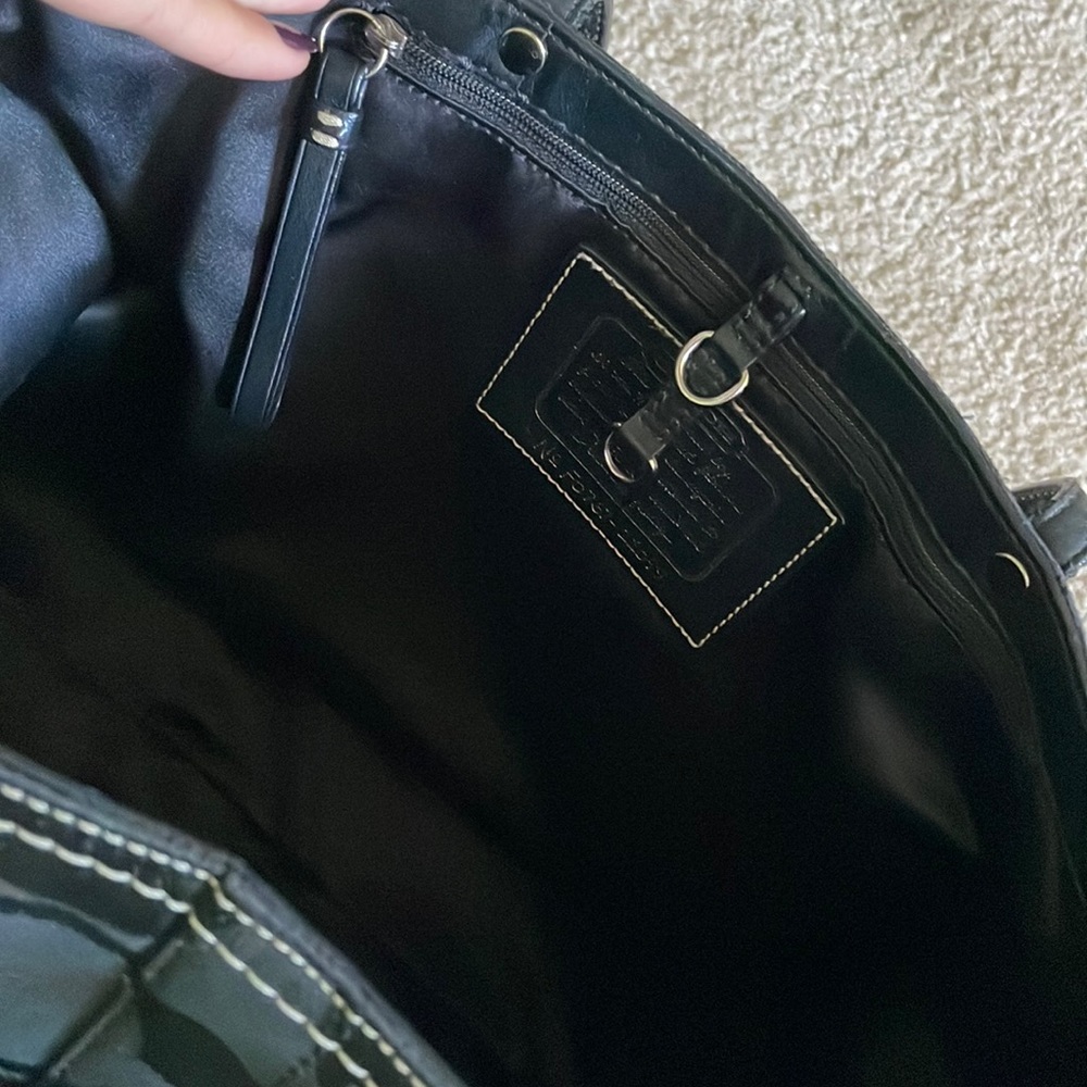 Coach Signature Stripe Tote Shoulder Bag - Picture 13 of 15
